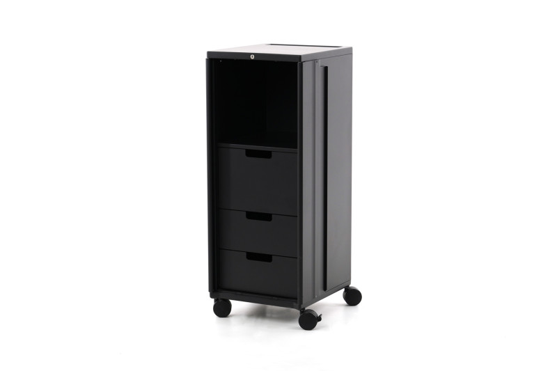 Vitra Mobile Elements Rollcontainer Metall / Schwarz