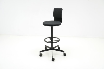 La Palma Lab S71 Bürohocker Stoff / Schwarz