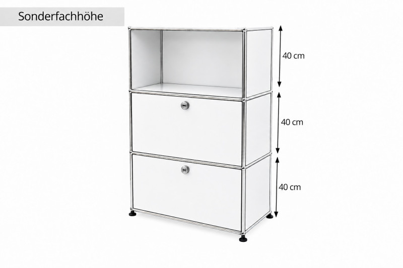 USM Haller Sideboard Reinweiß RAL 9010 *40 cm Fachhöhe*