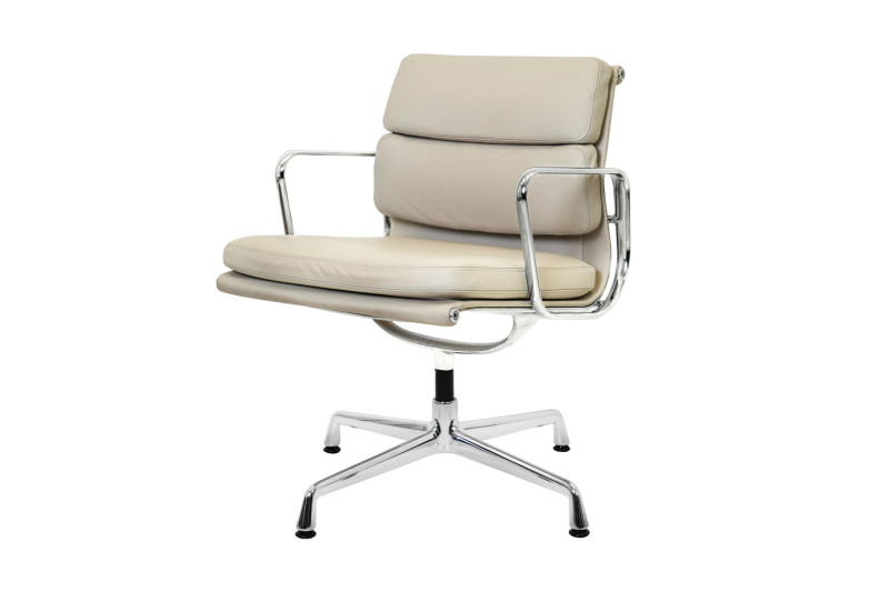 Vitra EA 208 Leder / Beige *drehbar*