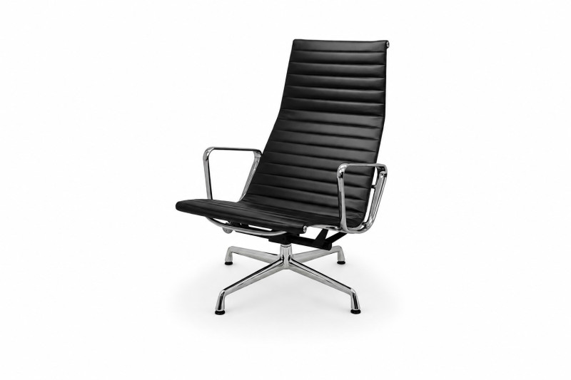 Vitra EA 124 Cuir / Noir