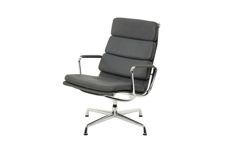 Vitra EA 216 Leder / Grau *drehbar*
