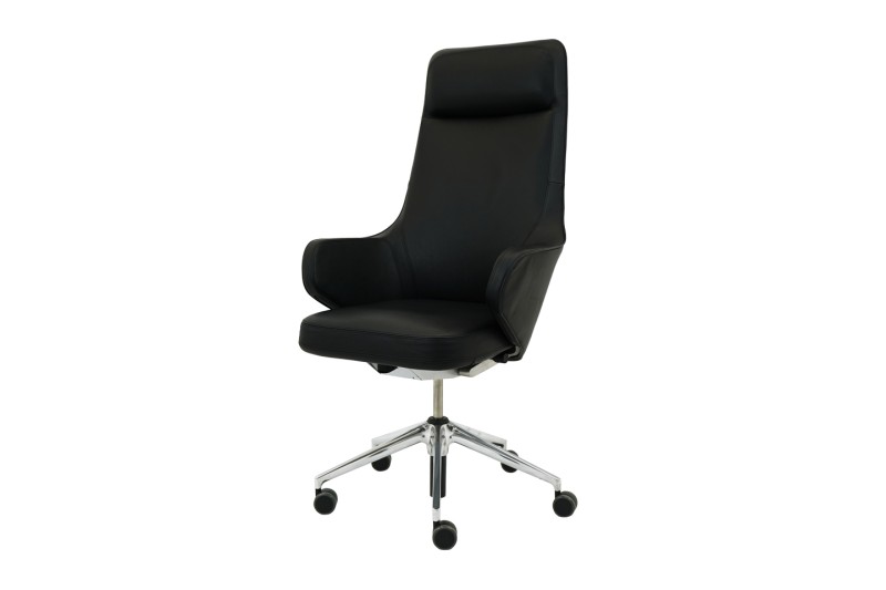 Vitra Grand Executive Office Swivel Chair Leather / Black