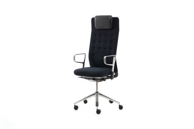 Vitra ID Trim L Silla giratoria de oficina tela / negra
