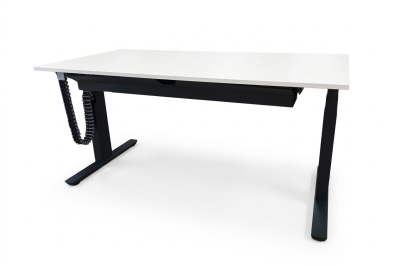 CREW T elektr. höhenverstellbar / Weiß 160 x 80cm