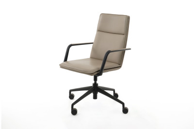 Brunner Finasoft Konferenzstuhl Leder / Braun / Beige