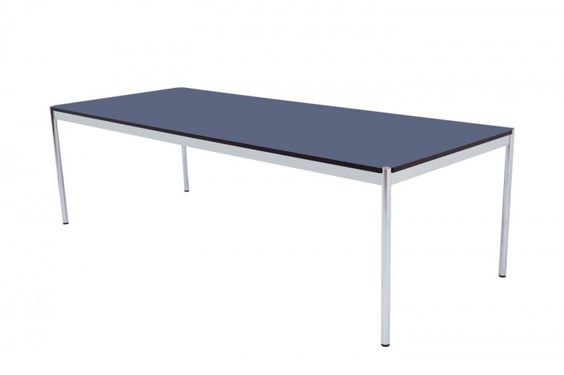 USM Haller Conference Table Synthetic Resin / Blue 300 x 125 cm