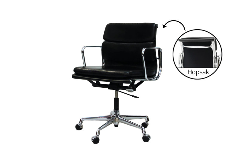 Vitra EA 217 Leather / Black