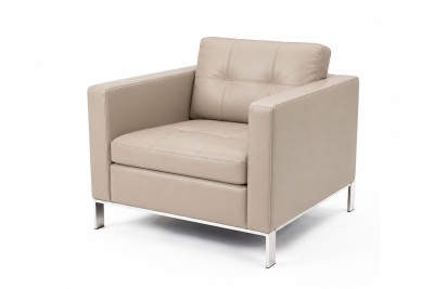 Walter Knoll Foster Sessel 502 Leder / beige