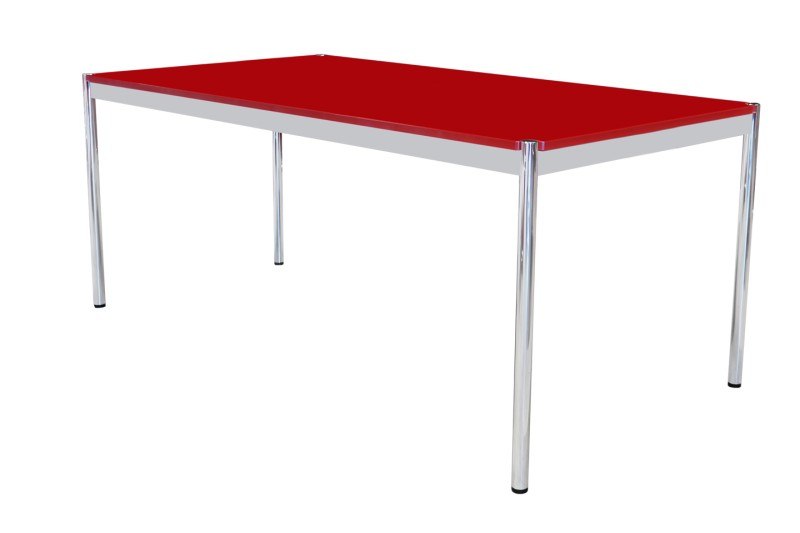 USM Haller Desk Glass / Red 175 x 100 cm