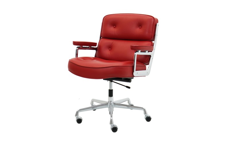 Vitra Lobby Chair ES 104 Leder / Rot