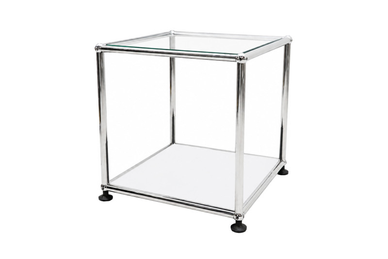 USM Haller Beistelltisch Klarglas 35 x 35 cm
