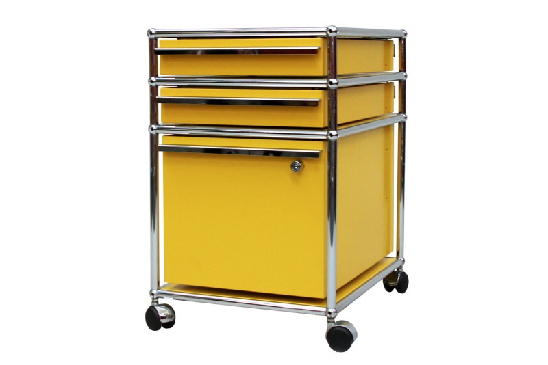 USM Haller Rollcontainer Goldgelb RAL 1004
