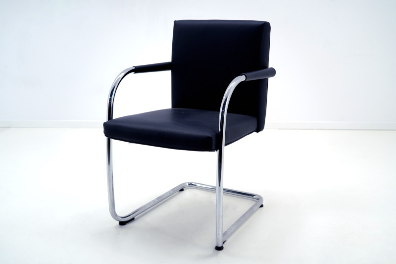 Vitra VisaSoft Chair Leather / Blue / Violett