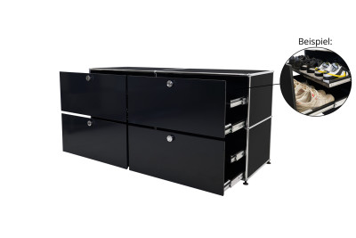 USM Haller Dressoir Grafiet zwart RAL 9011