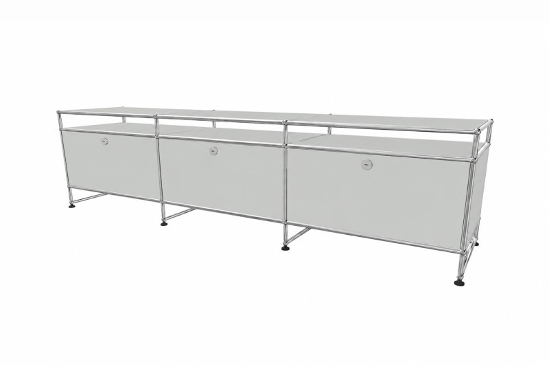 USM Haller TV-Board / Lowboard mit Sockel / Aufsatz Tiefe 50 cm