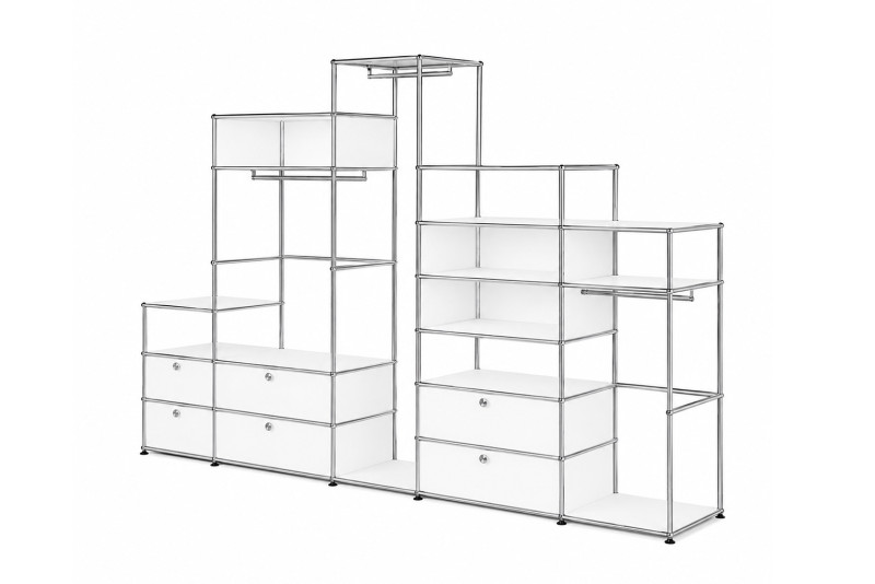 USM Haller Amario del Guardarropa Blanco Puro RAL 9010