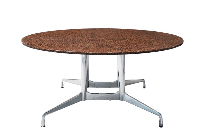 Vitra Table de réunion granit / rouge / marron / noir Ø 160 cm