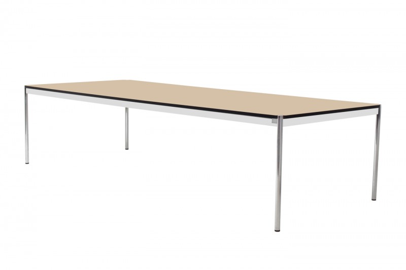 USM Haller Conference Table Synthetic Resin / Beige 300 x 125 cm