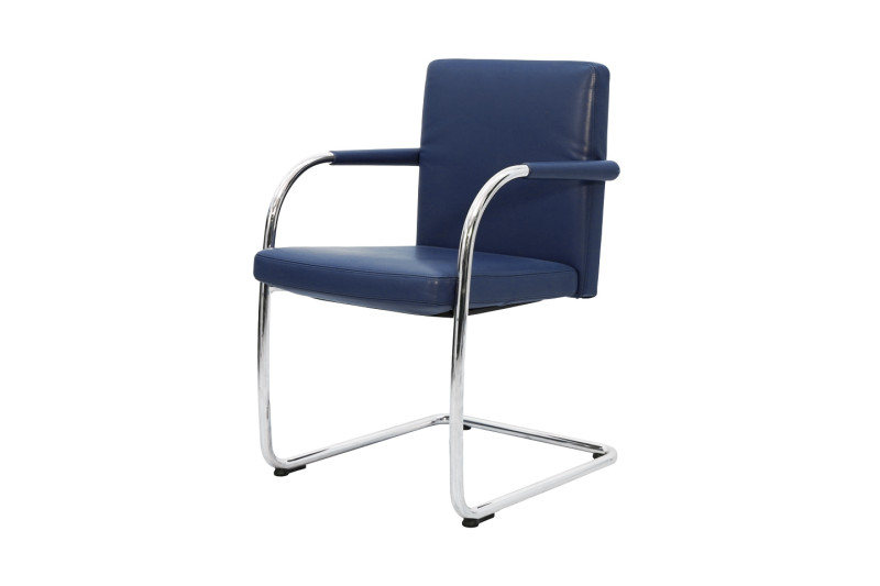 Vitra VisaSoft Chair Leather / Blue / Violett