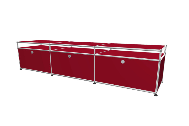 USM Haller TV-Board / Lowboard mit Aufsatz Tiefe 50 cm