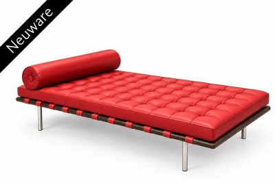 Knoll International Barcelona Daybed / Leder / Rot