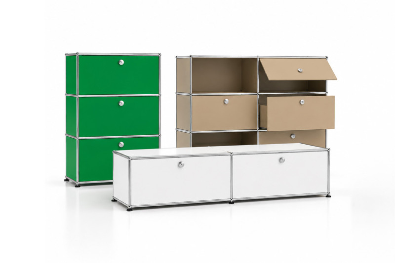 Contenedores con ruedas USM Haller en diferentes versiones