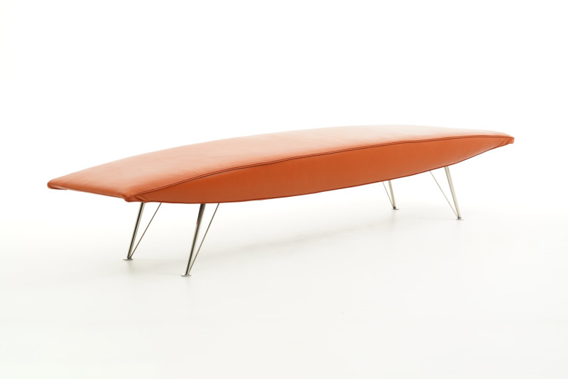 Moroso Plana Sitzbank Leder / Orange