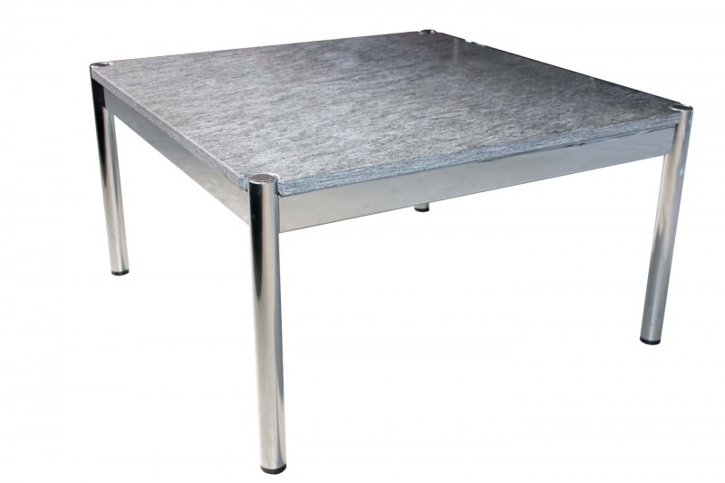 USM Haller Table D´Appoint / Gris / Noir 75 x 75 cm