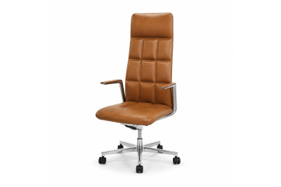 Walter Knoll Leadchair Management Leder / Cognac