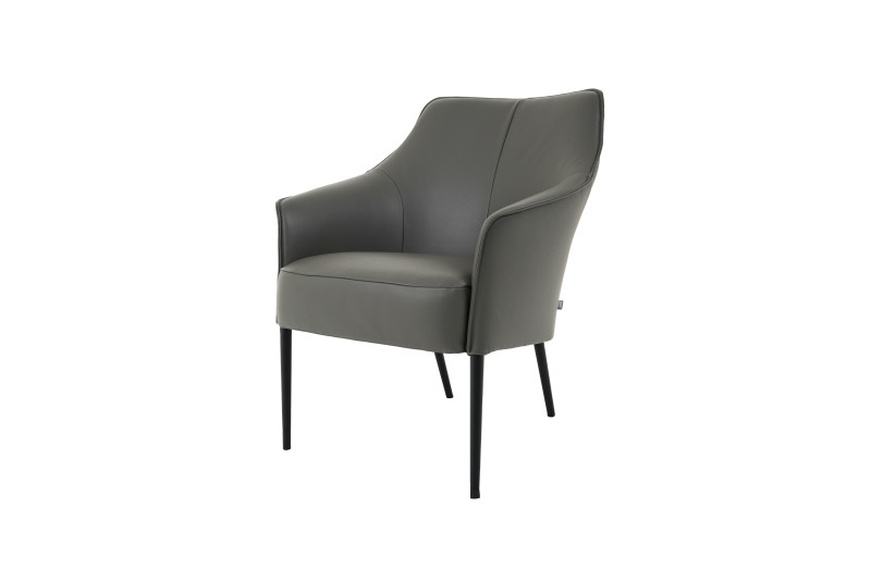 Jori Fuga Sessel Leder / Grau