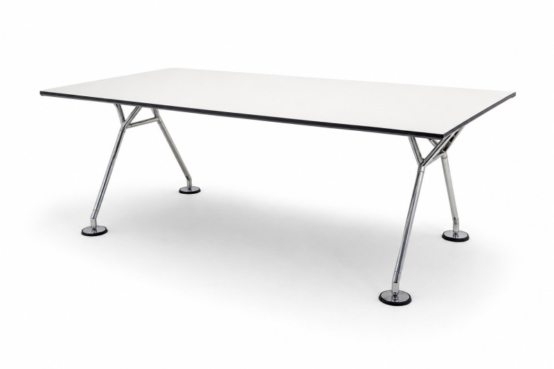 Tecno Nomos Schreibtisch Kunstharz / Weiß 200 x 100 cm