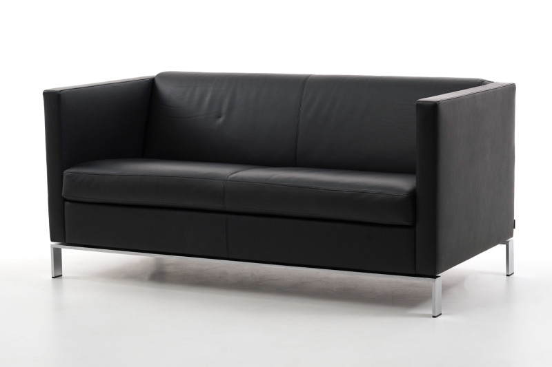 Walter Knoll Sofa Foster 501 2,5-Sitzer Leder / Schwarz