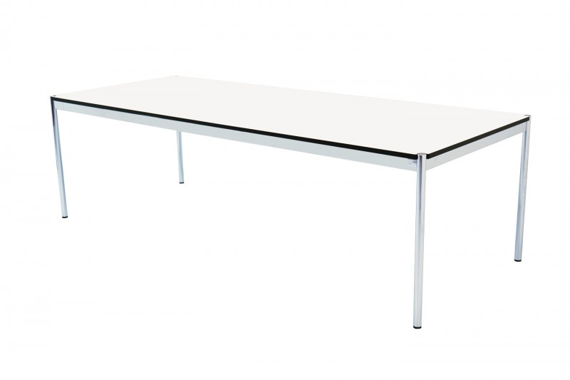 USM Haller Table de Conférence Résine synthétique / Gris Perle 250 x 100 cm