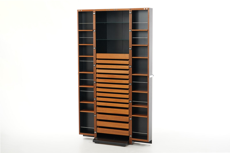 Wogg Amor Kofferschrank Leder / Schwarz