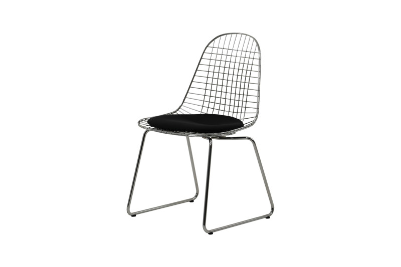Vitra Eames Wire Chair DKR Hopsak / Schwarz