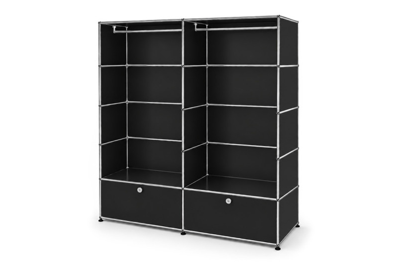 USM Haller Garderobenschrank mit Klapptüren Tiefe 50 cm