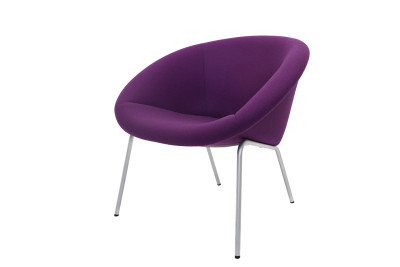 Walter Knoll 369 lounge chair / armchair fabric / orange