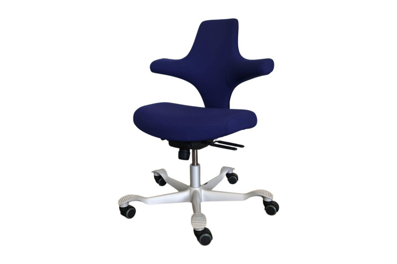 Vitra Aluminium Group EA 108 Bezoekersstoel Leder / Zwart