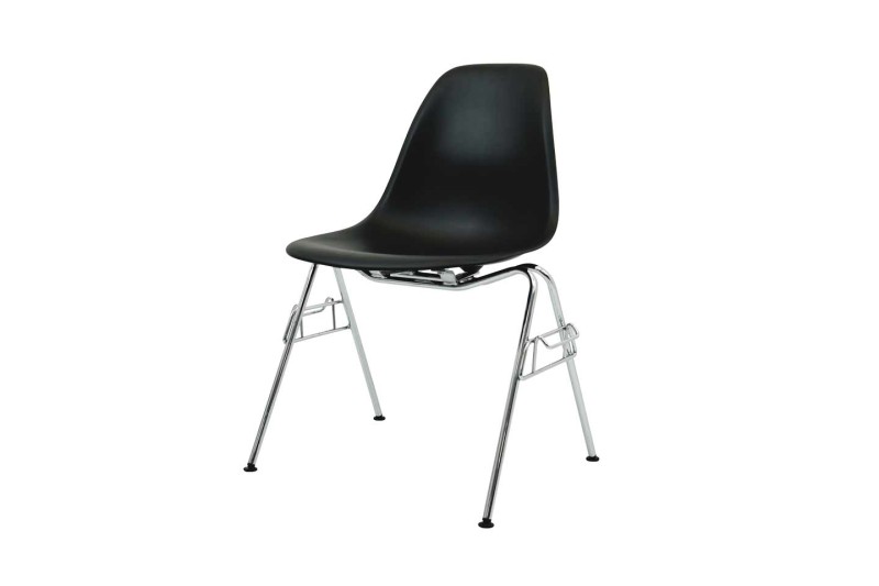 Vitra Eames Plastic Side Chair DSS Schwarz
