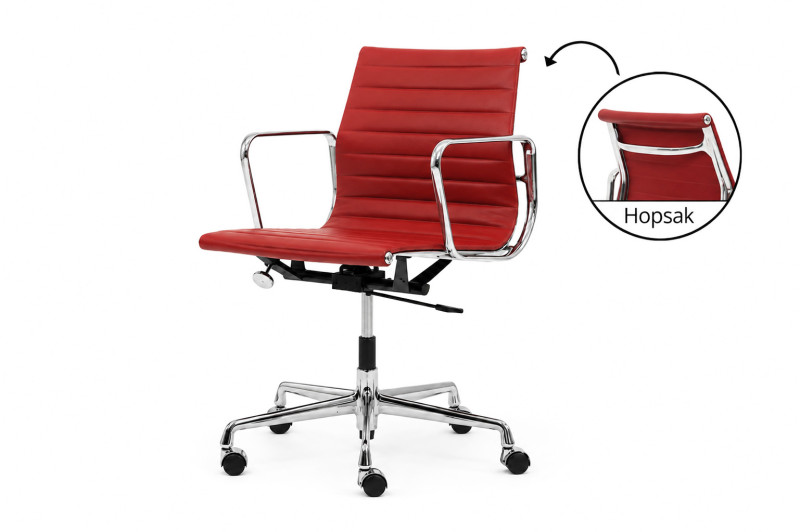 Vitra EA 117 leather / red