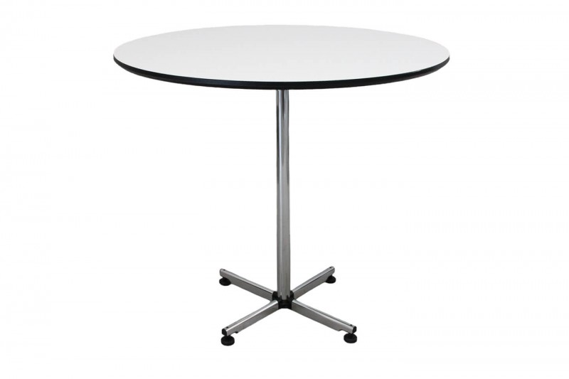 USM Kitos High Table / Bistro Table Synthetic Resin / White / Ø 110 cm