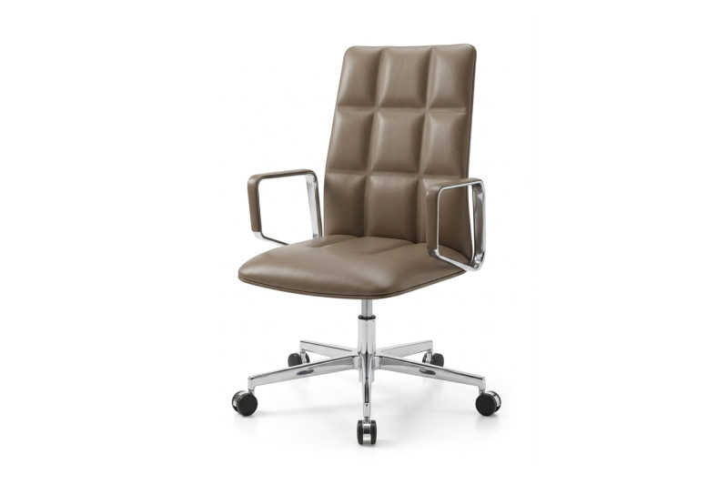 Walter Knoll Leadchair Konferenzstuhl Leder / Braun