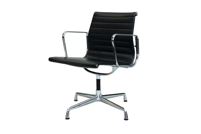 Vitra EA 107 / 108 Leder / Schwarz