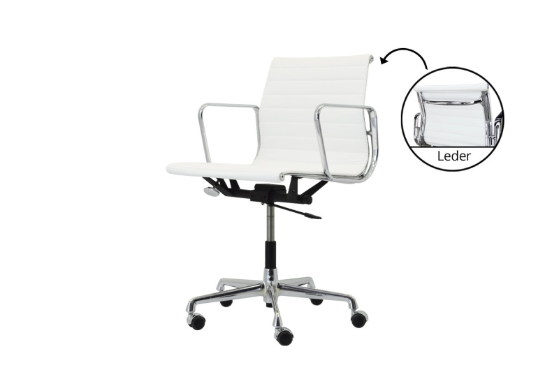 Vitra EA 117 Leder / Weiß