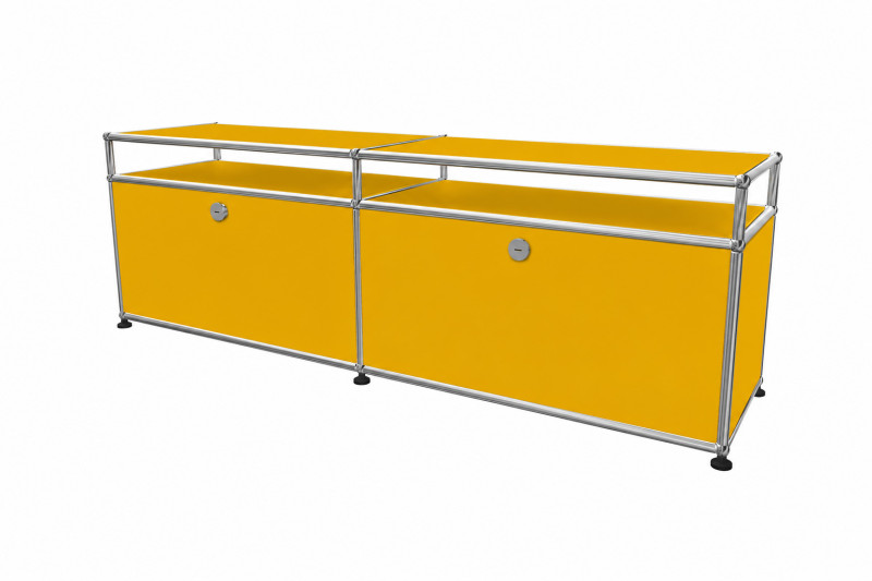 USM Haller TV-Board / Lowboard mit Aufsatz