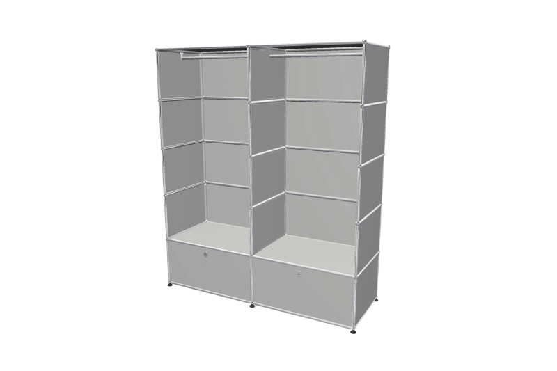 USM Haller Garderobenschrank mit Klapptüren Tiefe 50 cm