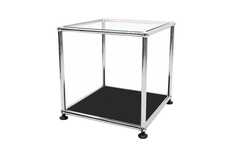 USM Haller Beistelltisch Klarglas 35 x 35 cm
