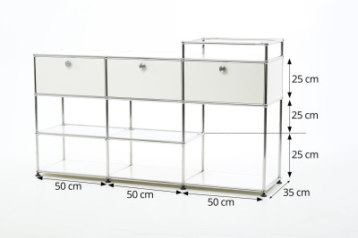 USM Haller Sideboard Reinweiß RAL 9010