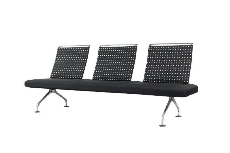 Vitra Area 3-Seater Bench Fabric / Black